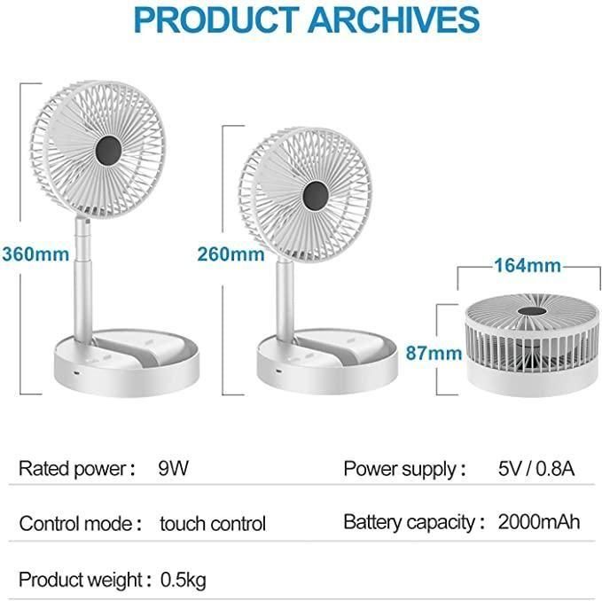 Mini Handheld Portable USB Fan | 180° Rotatable USB Fan
