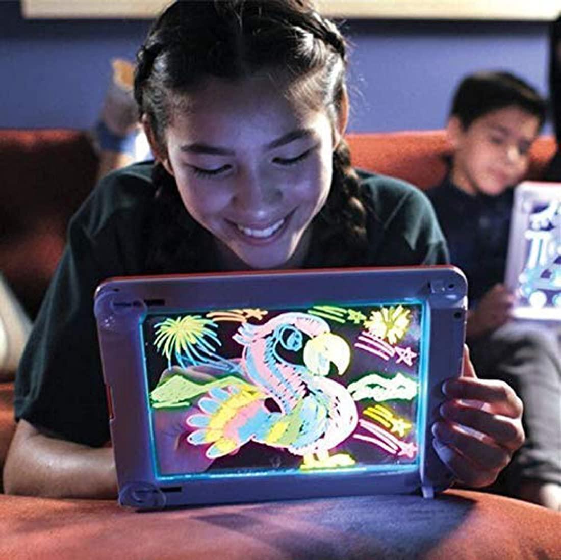 Light Up LED Magic Sketch Pad | Writing Pad | Drawing Board for kids