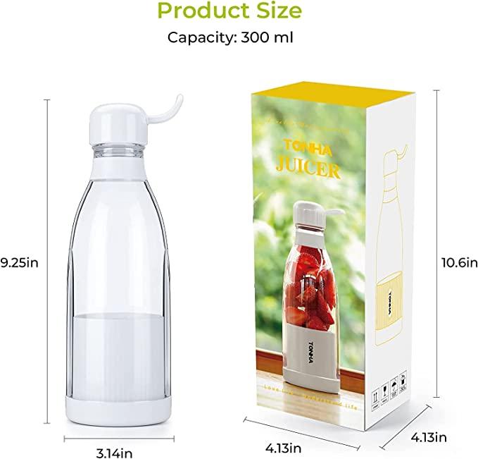 Portable Blender Juicer for Smoothie, Juice, Vegetable, Shakes with 4 Blades | Wireless Charging Mini Blender 400ml