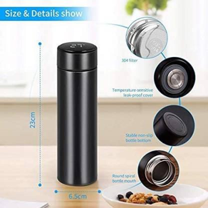 Stainless Steel Temperature Water Bottle Thermos | Double Wall Vacuum Intelligent Cup with LCD Smart Display (500 ml)
