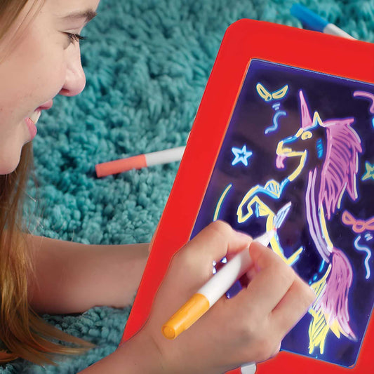 Light Up LED Magic Sketch Pad | Writing Pad | Drawing Board for kids