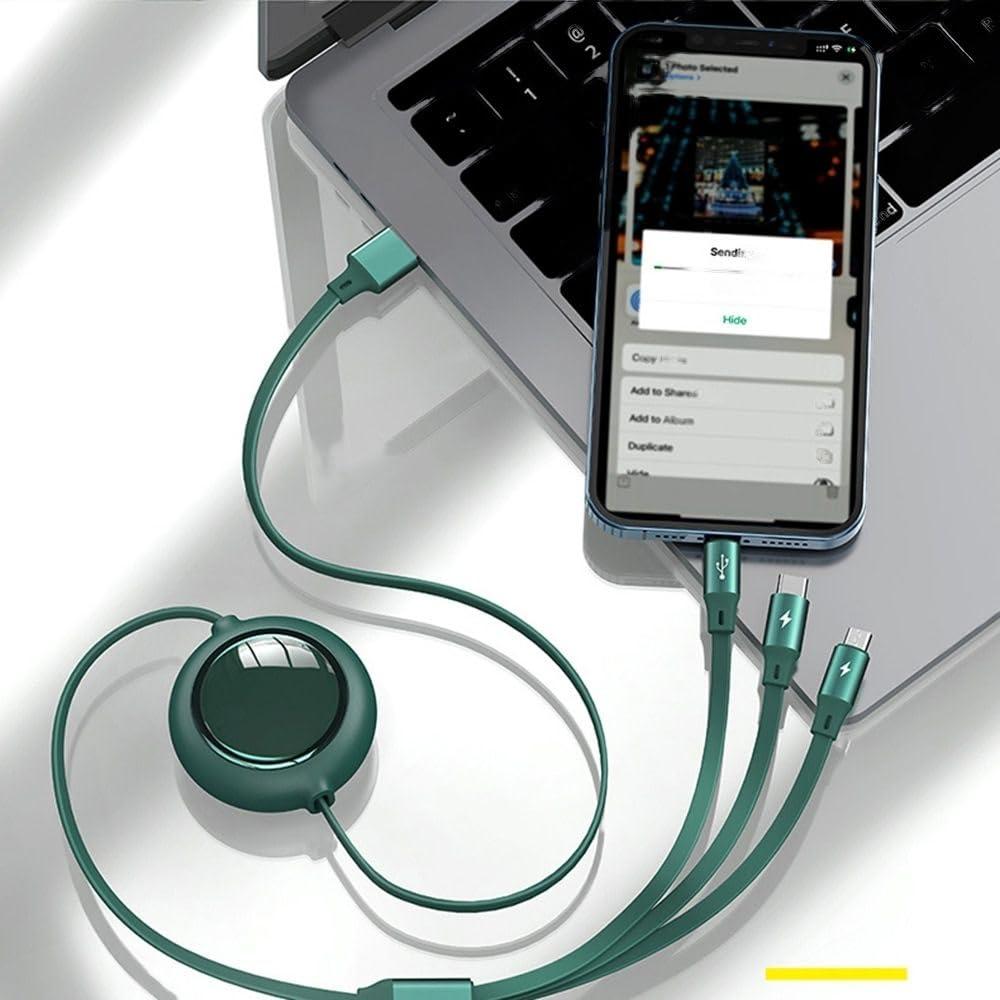 3 in 1 Charging Data Cable | ios Charging Data Cable | Type-C Charging Data Cable