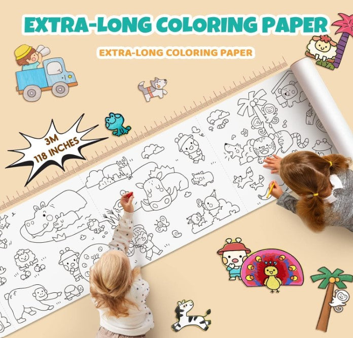 🖍️ Children’s Drawing Paper Roll – 30 CM x 3 Meters (1 Pc)