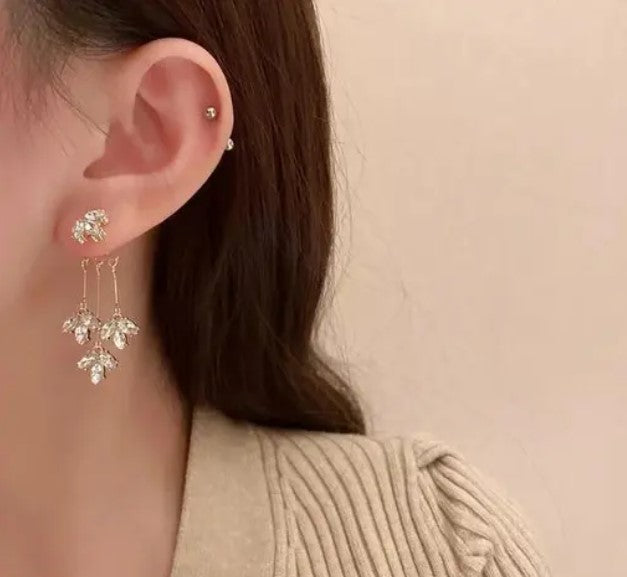 Luxury Crystal Drop Earrings for Women and Girls