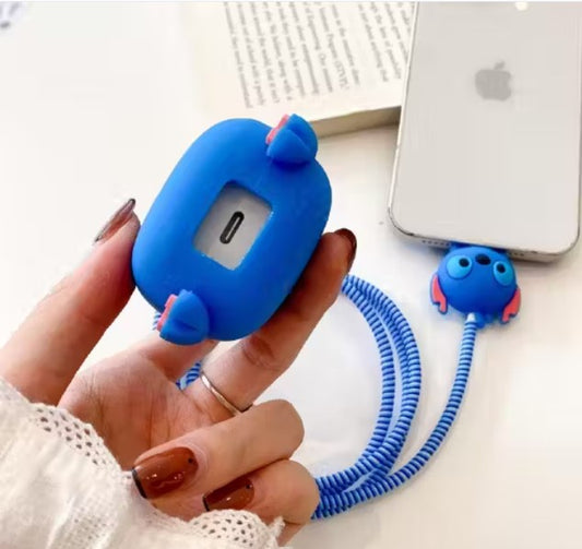 3D Cartoon Case for Adapter & Cable