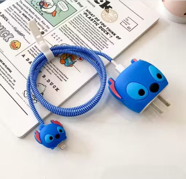 3D Cartoon Case for Adapter & Cable