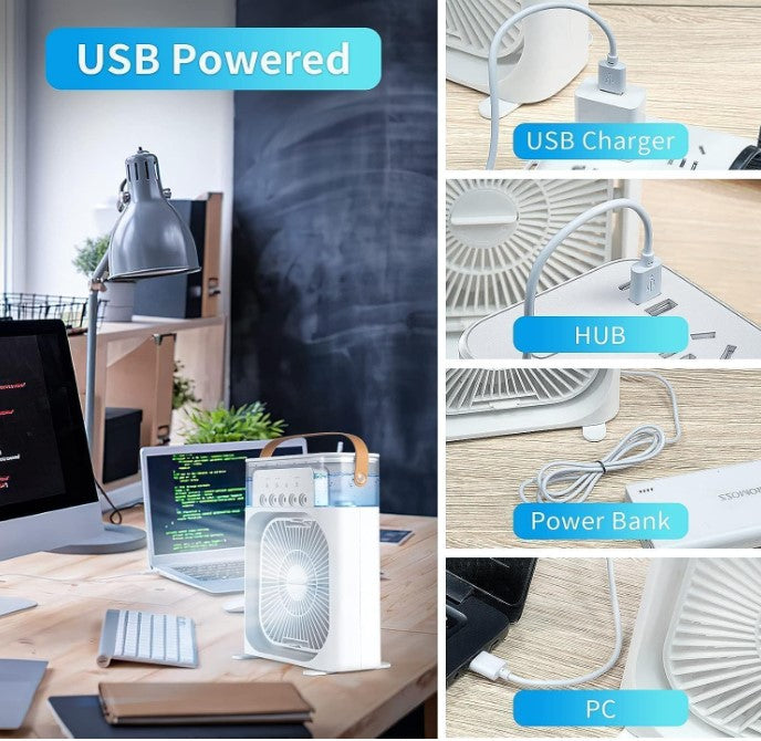 USB Portable Air Cooler | Fan Air Cooler fan USB Electric Fan