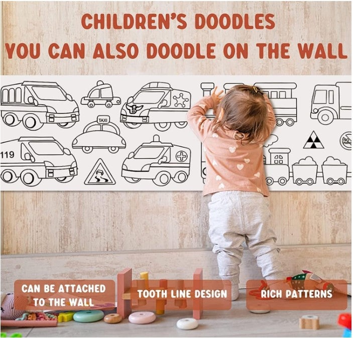 🖍️ Children’s Drawing Paper Roll – 30 CM x 3 Meters (1 Pc)