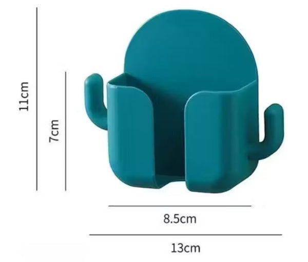 Wall-Mounted Mobile Phone & Remote Holder (Multi-Color, Pack of 8)