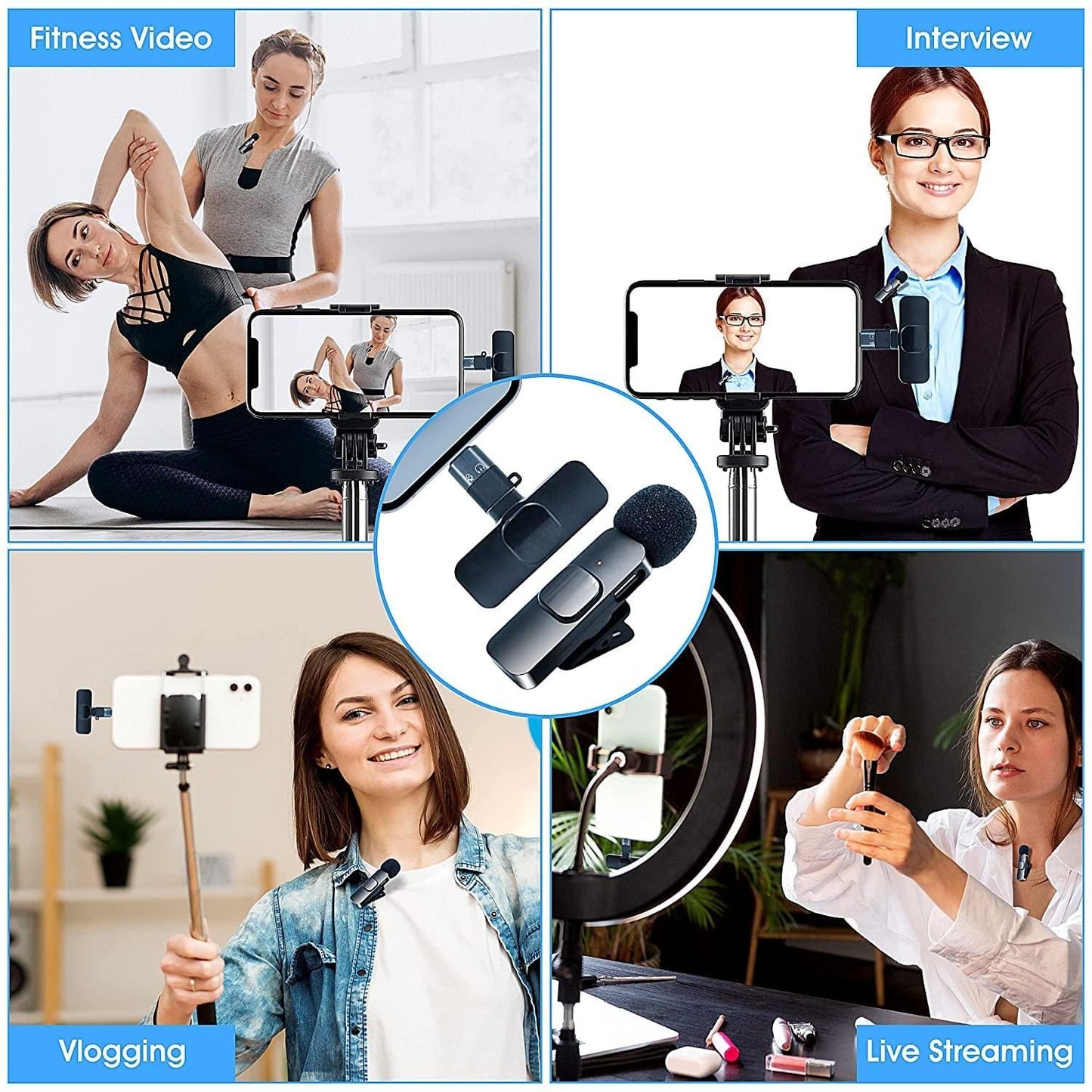 Wireless Microphone – Bluetooth & USB Compatible