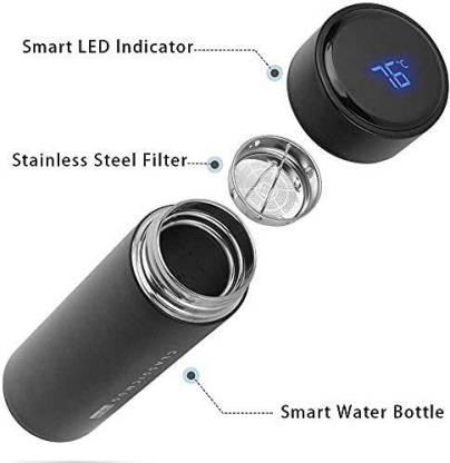 Stainless Steel Temperature Water Bottle Thermos | Double Wall Vacuum Intelligent Cup with LCD Smart Display (500 ml)