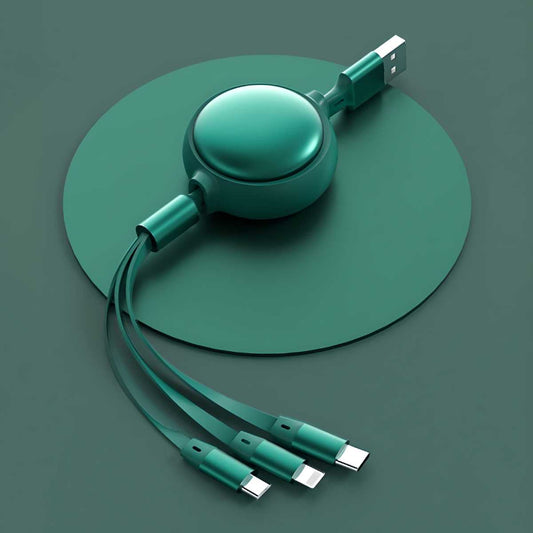 3 in 1 Charging Data Cable | ios Charging Data Cable | Type-C Charging Data Cable