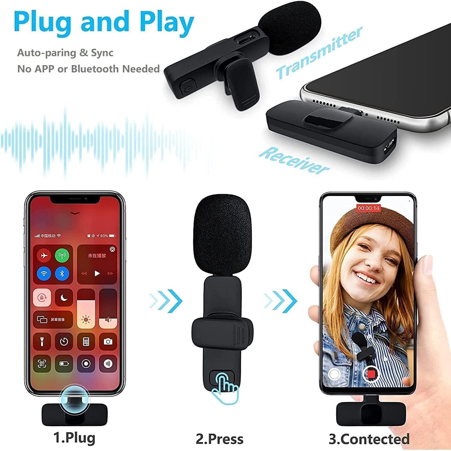 Wireless Microphone – Bluetooth & USB Compatible